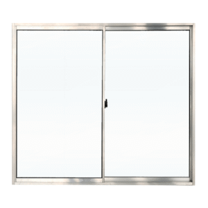 Janela 2 Folhas 1,00×1,00 Aluminio Brilhante Sem grade (Valor à vista)