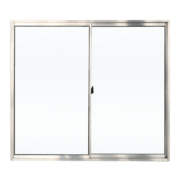 Janela 2 Folhas 1,00×1,00 Aluminio Brilhante Sem grade (Valor à vista)