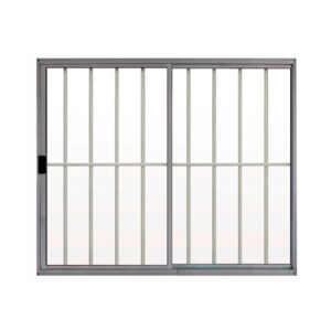 Janela 2 Folhas 1,00×1,20 Aluminio Brilhante com grade (Valor à vista)