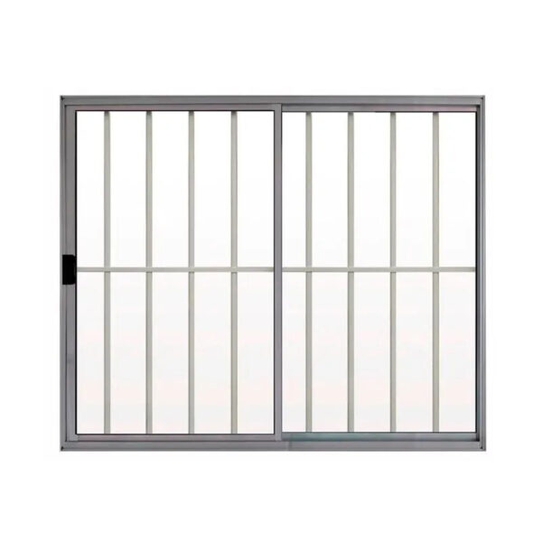 Janela 2 Folhas 1,00×1,20 Aluminio Brilhante com grade (Valor à vista)
