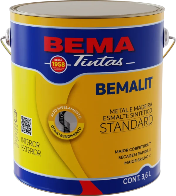 TINTA BEMALIT ESMALTE SINTÉTICO 3,6 LTS