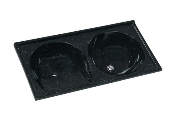 TANQUE RORATO SIMPLES SINTÉTICO GRANITADO 2 BOJOS 100X51CM
