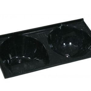TANQUE RORATO SIMPLES SINTÉTICO GRANITADO 2 BOJOS 124X62CM