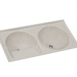 TANQUE RORATO SIMPLES SINTÉTICO GRANITADO 2 BOJOS 110X55CM